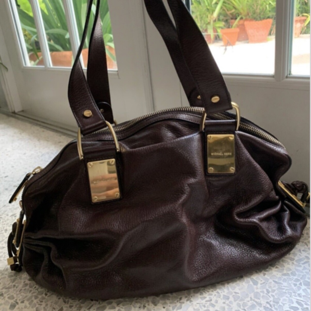 Michael Kors Chocolate Brown Leather Handbag - Like NEW